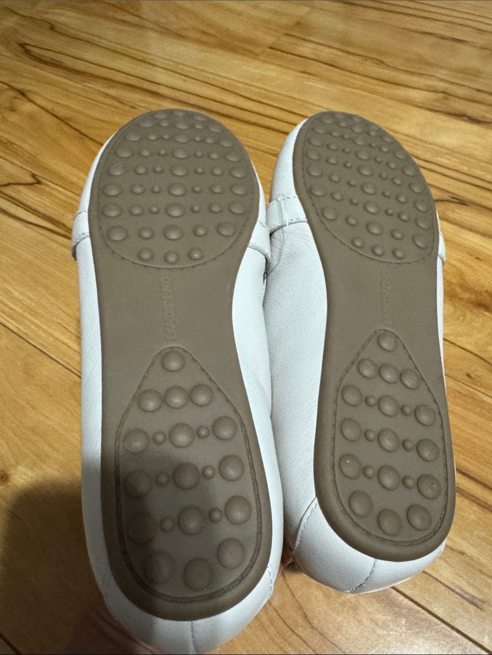 Lands' End White Leather Penny Loafers size 7.5B - Picture 4 of 5